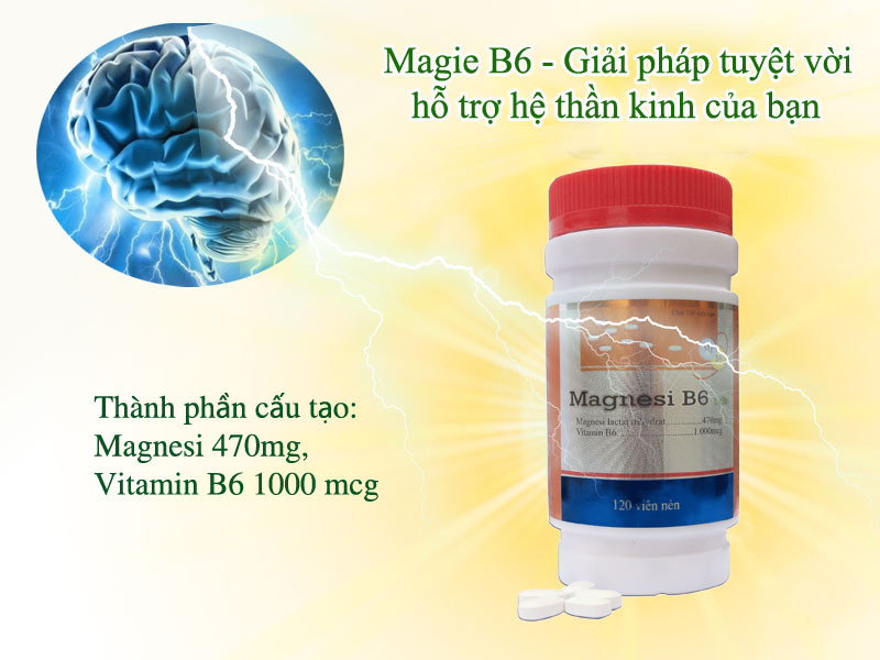 Giải pháp tuyệt vời hỗ trợ hệ thần kinh của bạn với Magnesi B6