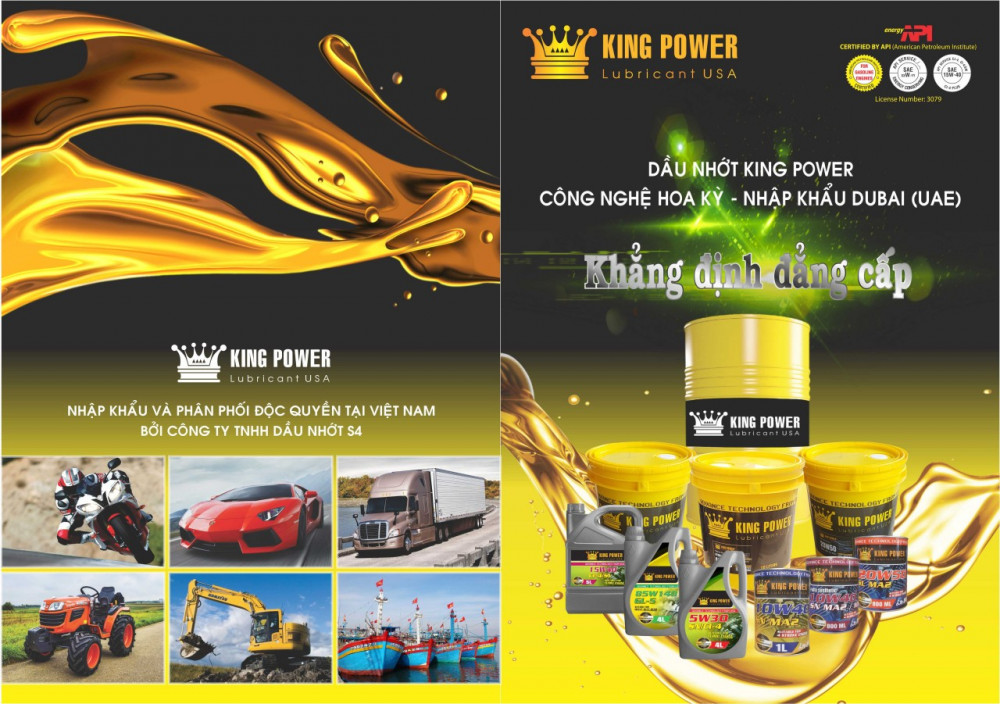 Nhớt giá sỉ, chuyên phân phối nhớt nhập khẩu từ Ả Rập giá sỉ thương hiệu King Power