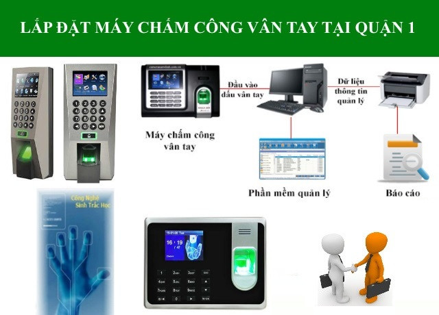 Phân phối máy chấm công vân tay tại Quận 1 tp Hồ Chí Minh