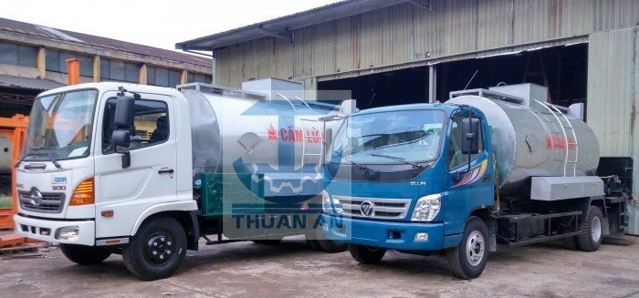 Thông số kỹ thuật của xe phun tưới nhũ tương nhựa đường 8m3
