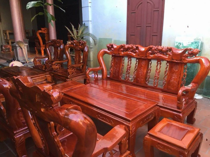 Mẫu bàn ghế phòng khách Minh Quốc Đào gỗ xoan ta(4)