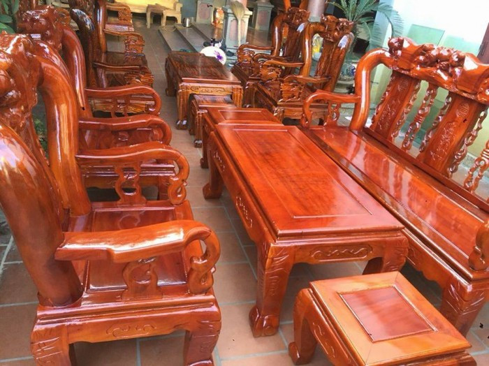 Mẫu bàn ghế phòng khách Minh Quốc Đào gỗ xoan ta(5)