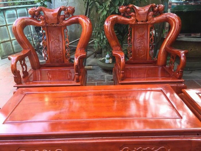 Mẫu bàn ghế phòng khách Minh Quốc Đào gỗ xoan ta(9)