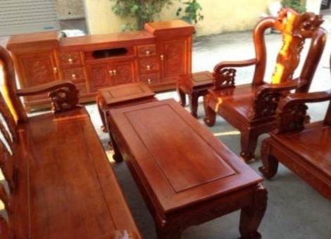 Mẫu bàn ghế phòng khách Minh Quốc Đào gỗ xoan ta(11)