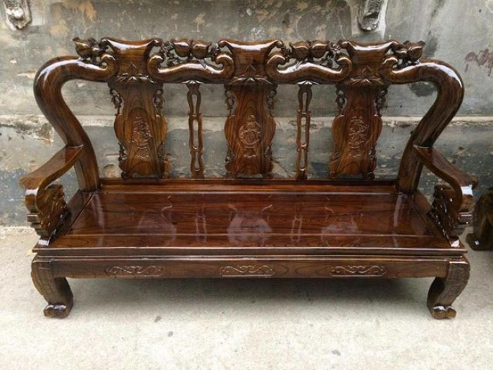 Mẫu bàn ghế gỗ phòng khách Minh Quốc tràm PU giả mun(5)