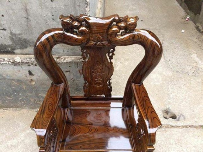 Mẫu bàn ghế gỗ phòng khách Minh Quốc tràm PU giả mun(6)