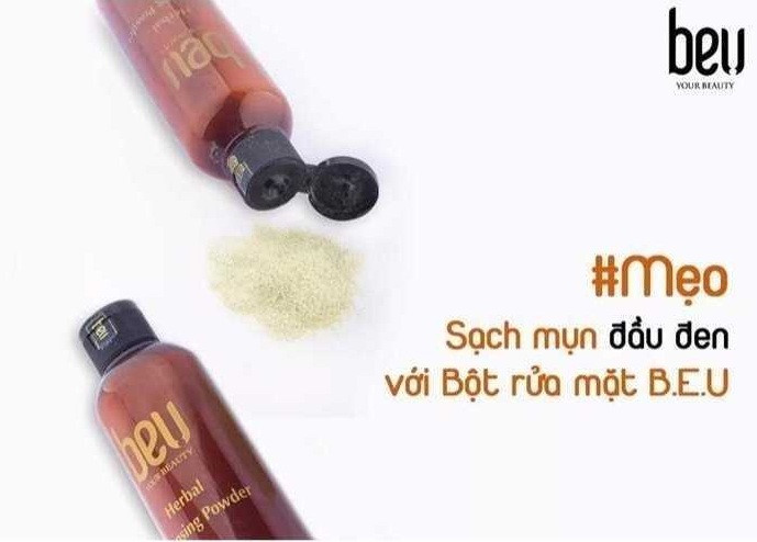 Bột thảo dược rửa mặt hằng ngày Beu 