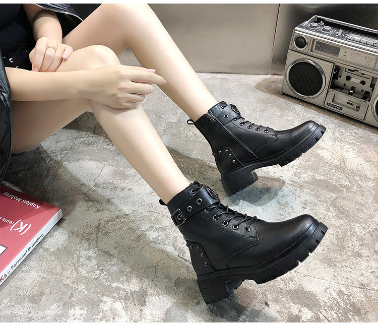 Mua giày bốt da nữ Ulzzang mới nhất 2019 được giảm 50k!