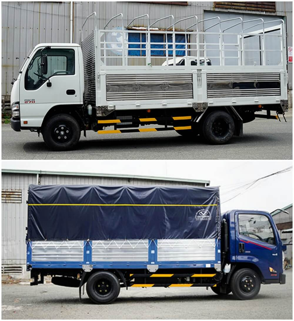So sánh xe tải Isuzu 1.9 tấn và xe tải Hyundai 1.9 tấn