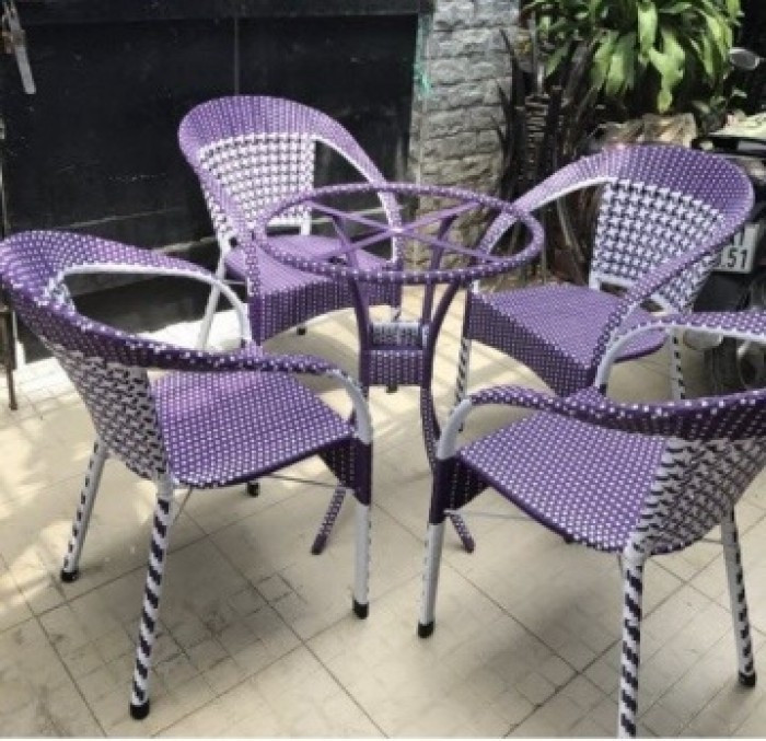 Mẫu bàn ghế giả mây đẹp(3)