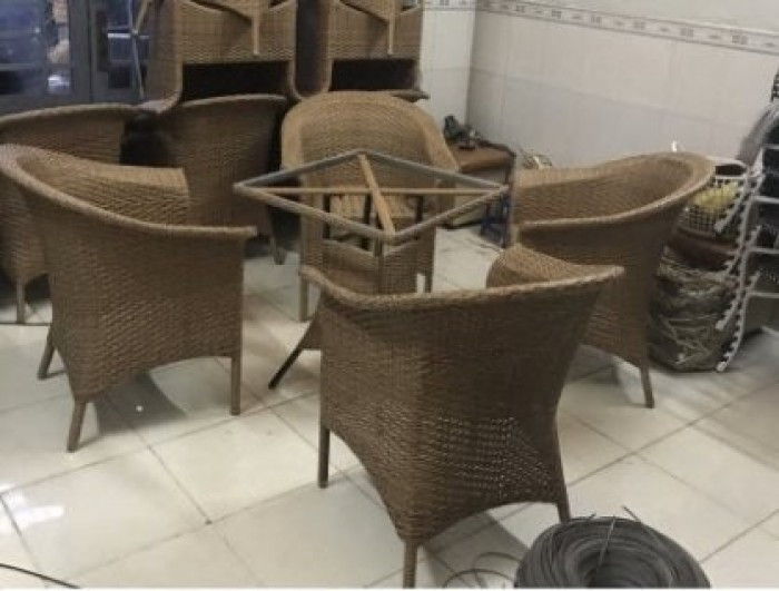 Mẫu bàn ghế giả mây đẹp(9)