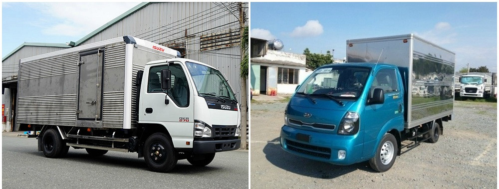 So sánh xe tải Isuzu 1.9 tấn và xe tải Kia 1.9 tấn về thông số kỹ thuật