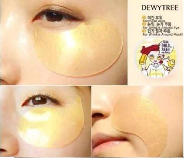 Hướng dẫn sử dụng mặt nạ mắt Dewy Tree Prime Gold Snail Eye Patch