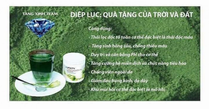 Bột diệp lục chính hãng công ty Unicity