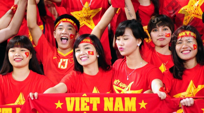 Xưởng may áo thun đội tuyển Việt Nam vô địch AFF cup
