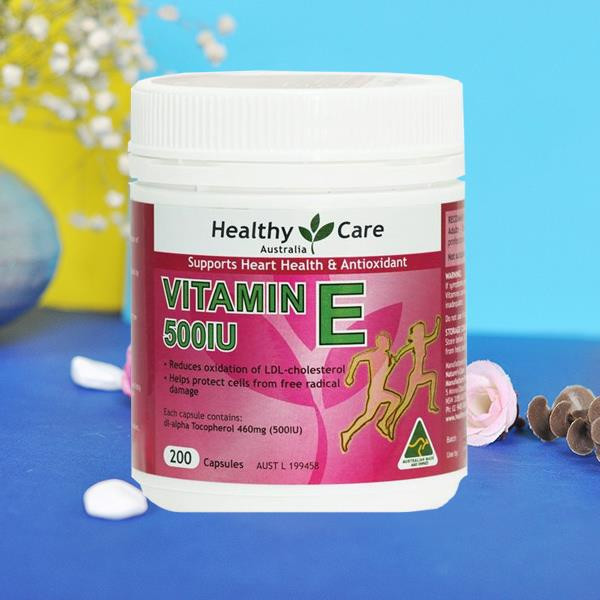 Công dụng và cách uống viên Healthy Care Vitamin E 500IU