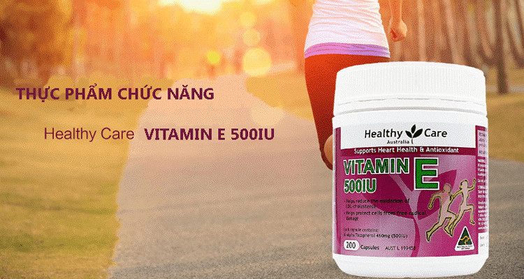 Công dụng và cách uống viên Healthy Care Vitamin E 500IU