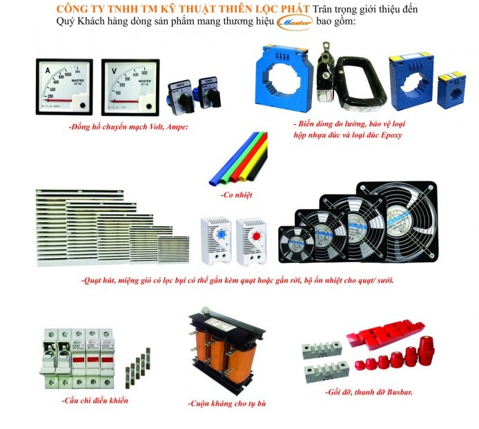 Phụ kiện tủ điện Master hàng Việt Nam chất lượng cao