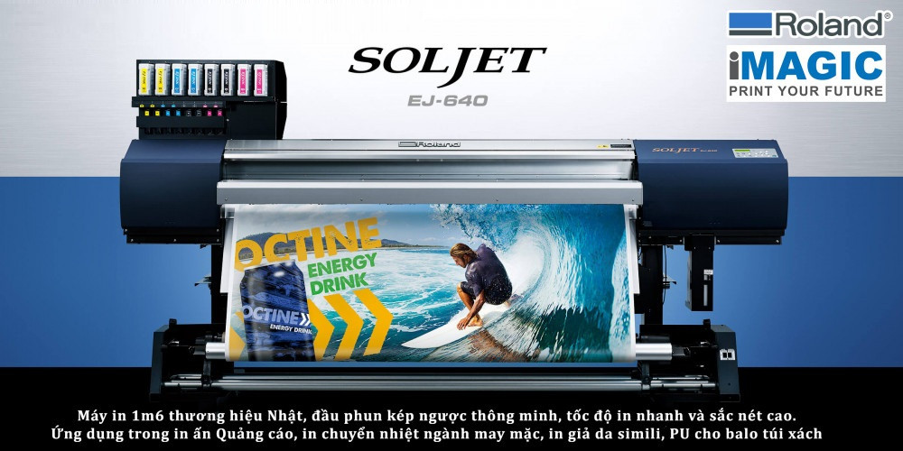 Chọn lựa máy in chuyển nhiệt, in vải 3d khổ lớn tốt nhất hiện nay - Roland Texart RT640/ XT640, SolJet EJ640, RF640