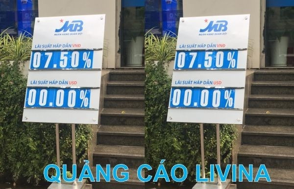 Làm biển lãi suất ngân hàng giá rẻ - Cung cấp các loại biển lãi suất tại Thanh Xuân, Hà Nội