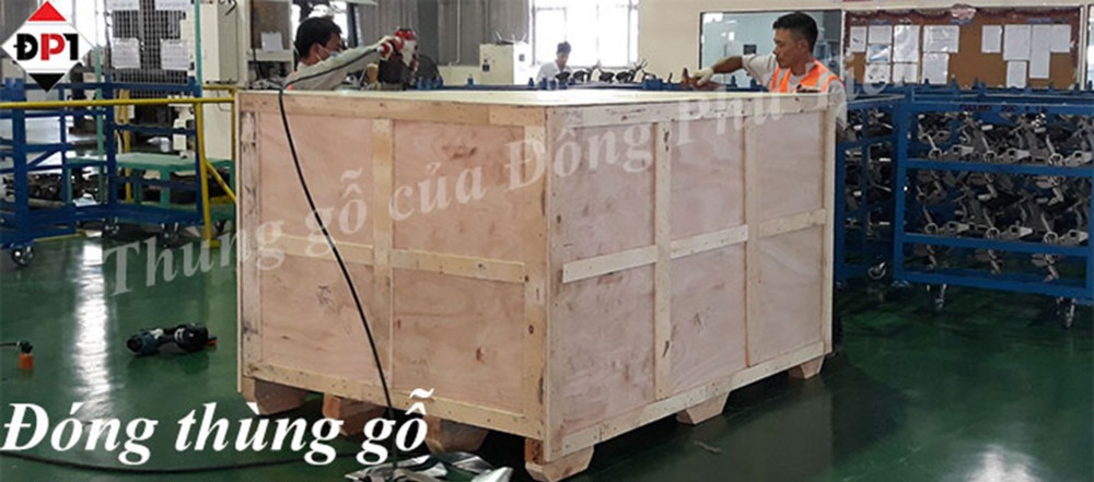 Đóng kiện gỗ cho máy móc theo tiêu chuẩn Châu Âu - Dịch vụ đóng kiện gỗ chuyên nghiệp tại Bắc Ninh