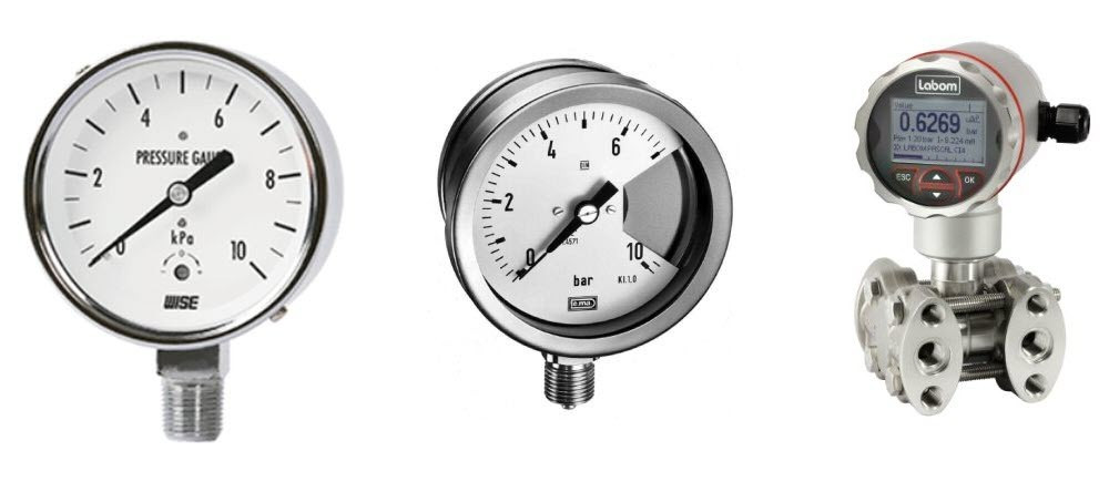 4 loại thiết bị đo áp suất dùng trong sản xuất công nghiệp