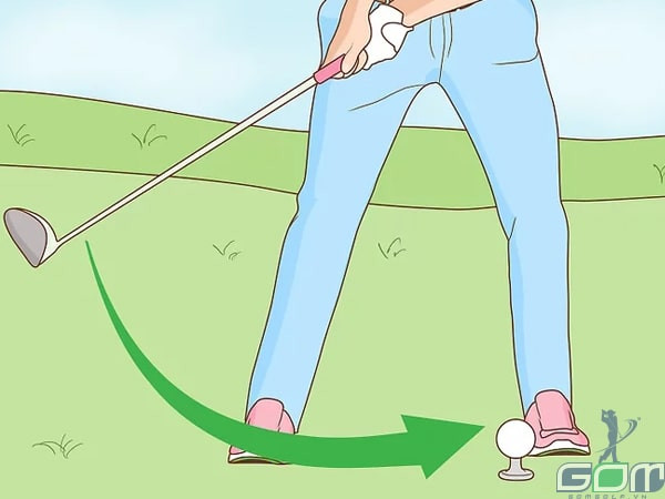 Thực hiện các cú swing ngắn