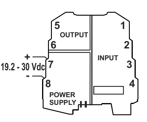 Nguồn cấp, tín hiệu ngõ vào và tín hiệu ngõ ra bộ chuyển đổi K109PT