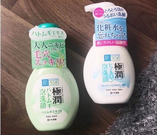 Tác dụng tuyệt vời sữa rửa mặt tạo bọt Hada Labo Nhật Bản