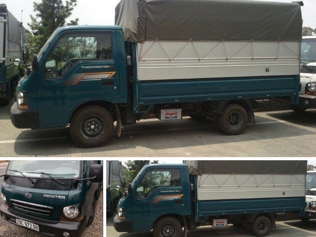 Giá Xe tải KIA Thaco Frontier 125 thùng mui bạt tải trọng 1 tấn 25