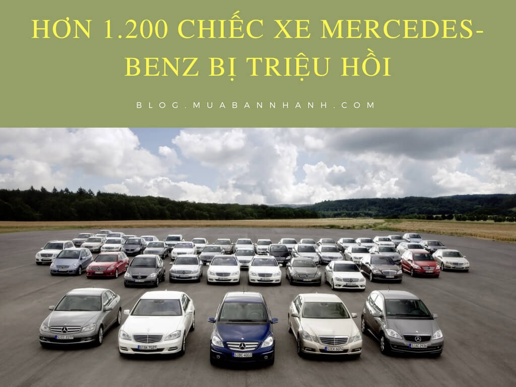 MercedesBenz triệu hồi ngay gần 1000 xe cộ bên trên Việt Nam