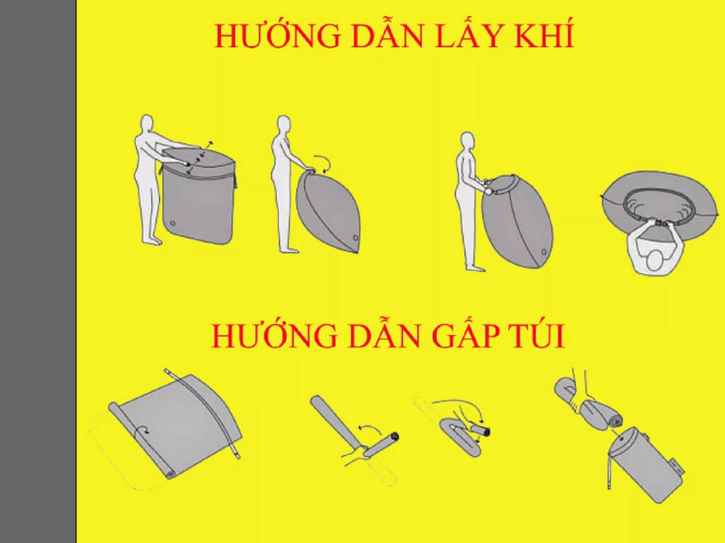 Hướng dẫn sử dụng t&uacute;i hơi du lịch đa năng