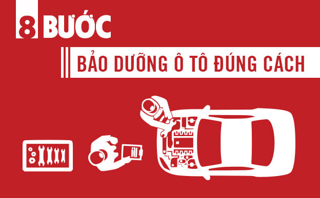 8 bước bảo dưỡng &ocirc; t&ocirc; đ&uacute;ng c&aacute;ch