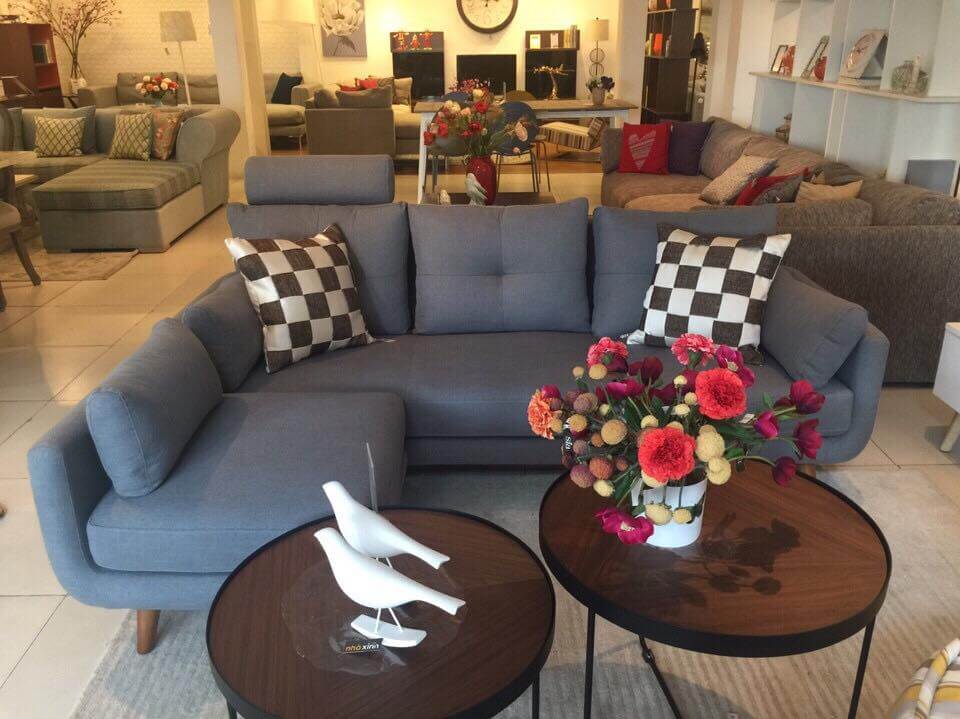 Mẫu sofa nỉ cho phòng khách nhỏ hiện đại (1)