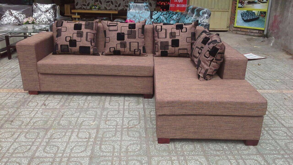 Mẫu sofa nỉ cho phòng khách nhỏ hiện đại (5)