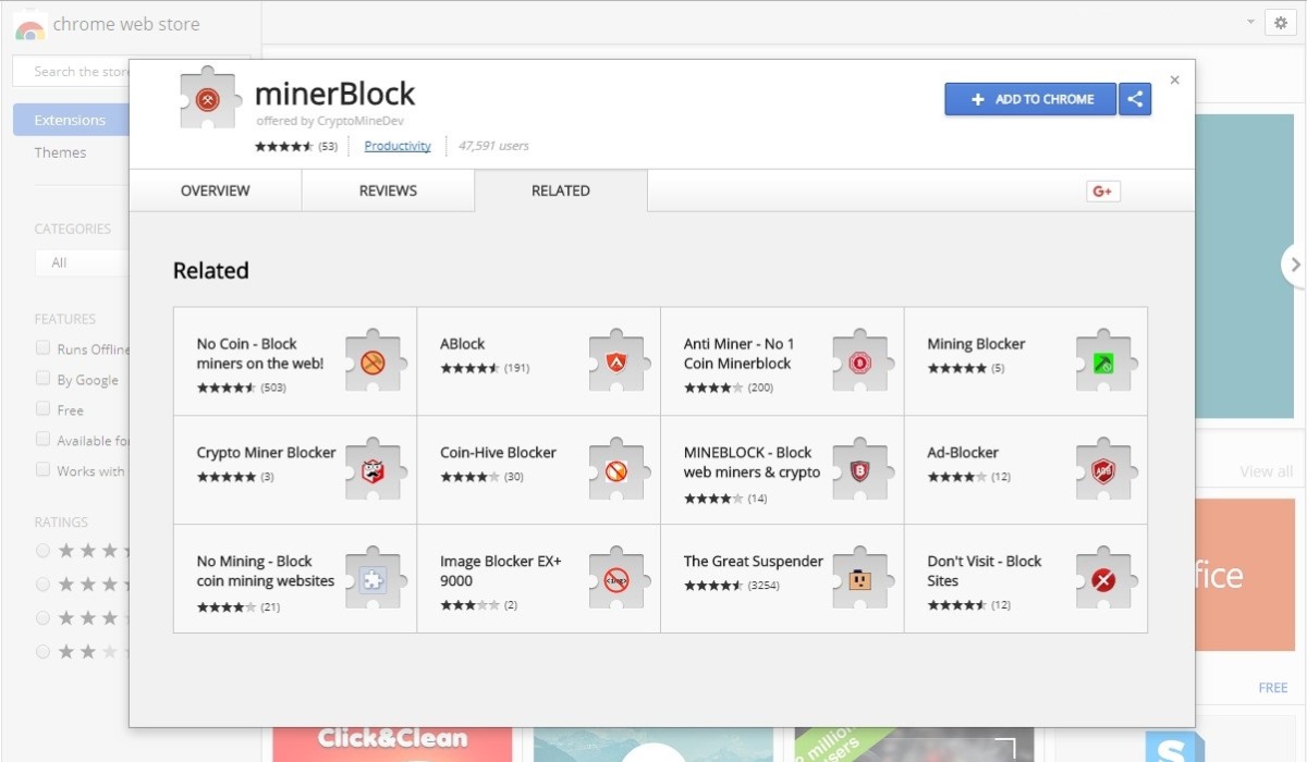 Tiện &iacute;ch minerBlock