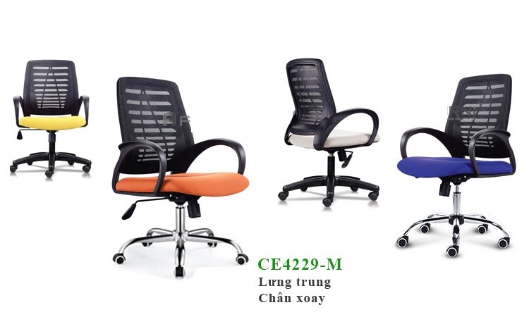 Ghế văn phòng chân xoay chất lượng tốt giá rẻ TPHCM - Nội thất Furni JSC(1)