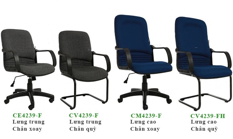 Ghế văn phòng bọc vải toàn thân giá rẻ tphcm CE4239-F