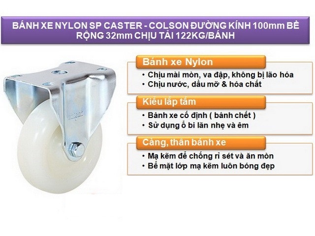Đánh giá bánh xe Nylon SP Caster Colson(1)