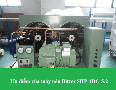 Ưu điểm của máy nén Bitzer 5HP 4DC-5.2 chuyên dùng trong kho cấp đông công nghiệp