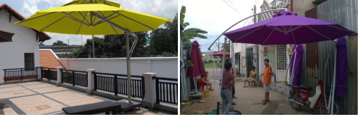 Sự tiện lợi đến bất ngờ của dù vuông lệch tâm !(1)