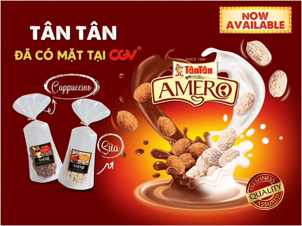 Đậu phộng Amero - Dòng sản phẩm đặc biệt nhất của Tân Tân hiện đã phủ khắp các rạp chiếu phim trên toàn quốc(7)