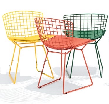 Ghế thép sơn tĩnh điện Bertoia Harry