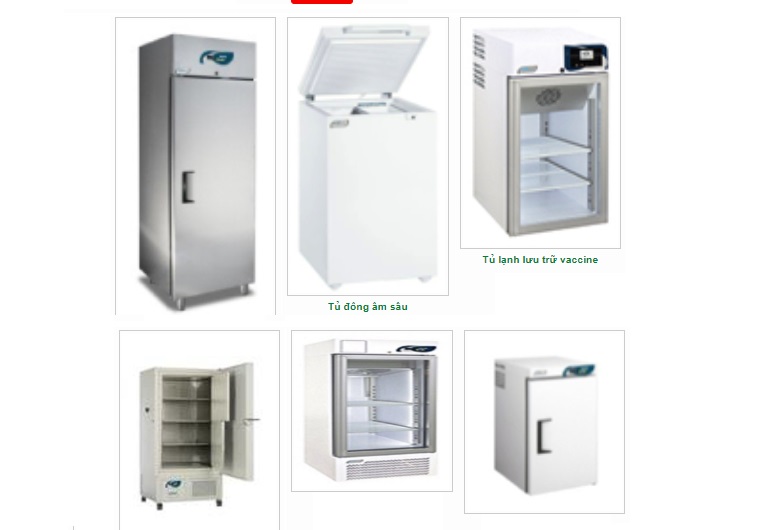 Tủ lạnh bảo quản máu dùng trong y tế