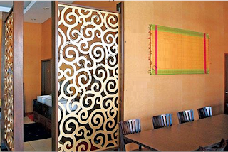 Vách ngăn trang trí phòng khách và bếp(3)