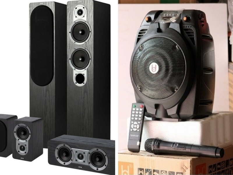So sánh giữa loa di động karaoke và bộ loa thường