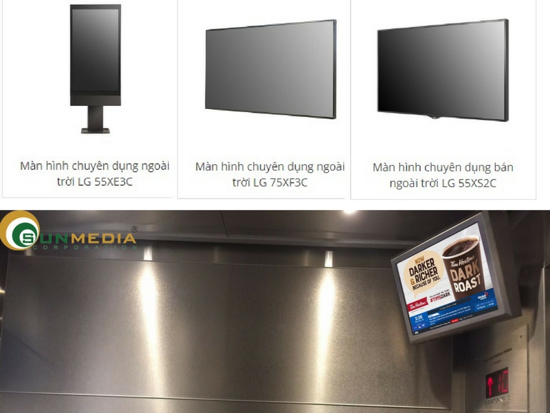 Chọn màn hình quảng cáo phù hợp với không gian thương mại