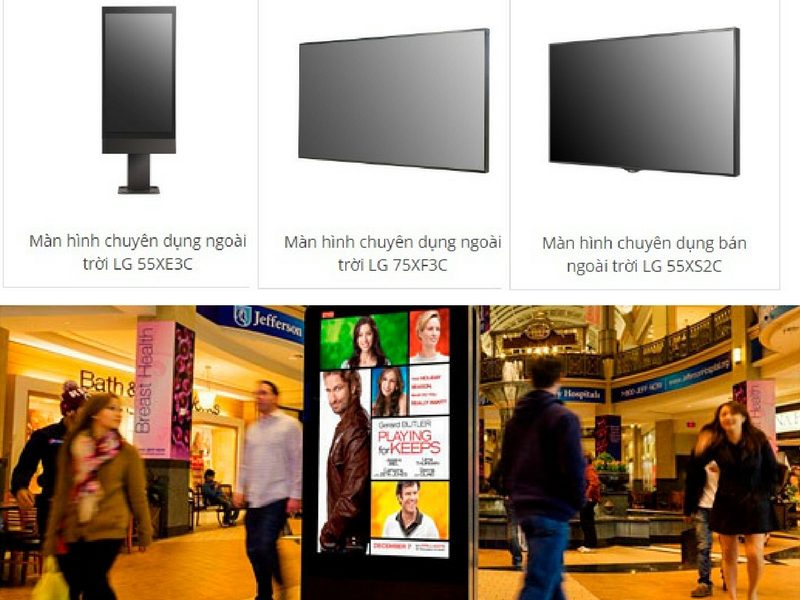 Chọn màn hình quảng cáo phù hợp với không gian thương mại